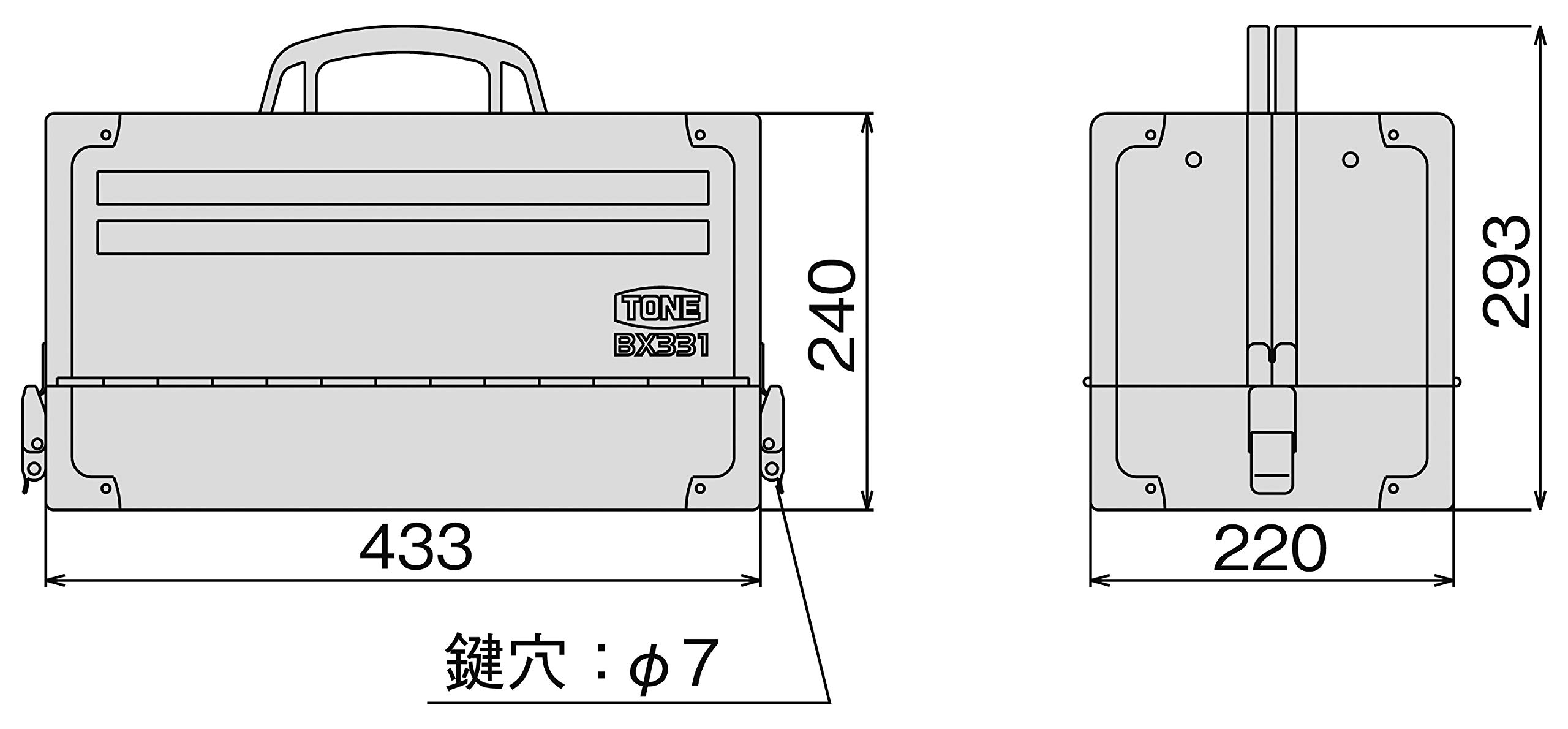 토네 TSS4331 실버 12.7mm 툴세트 53종 이미지 4