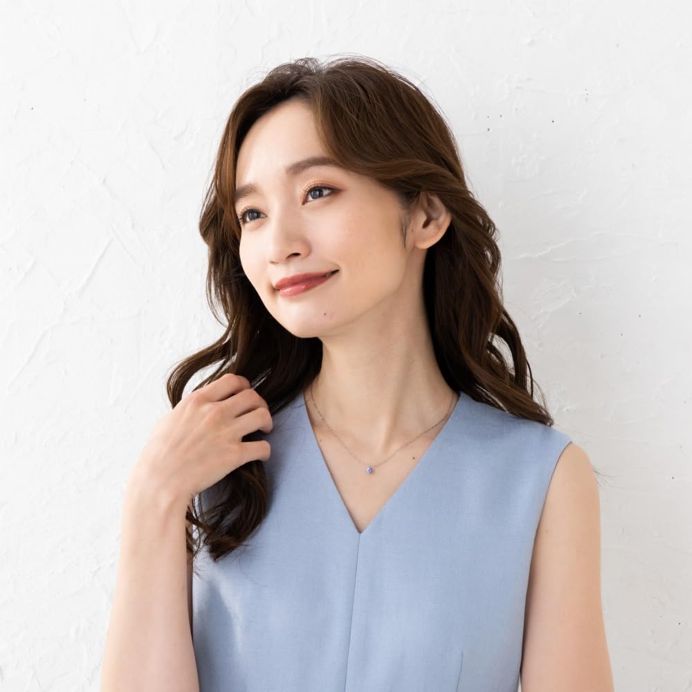 교세라 탄자나이트 WPDN2971 플래티넘 라운드 목걸이 12월 탄생석 이미지 4