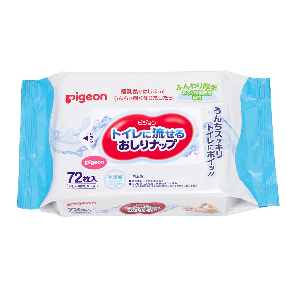 피죤 화장실용 물티슈 두꺼운 타입 72매 20개입 화이트
