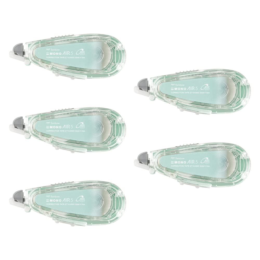 톰보 모노에어 리필식 수정테이프 민트 CT-CAX5C65-5P 5mm 5개입 본체 민트