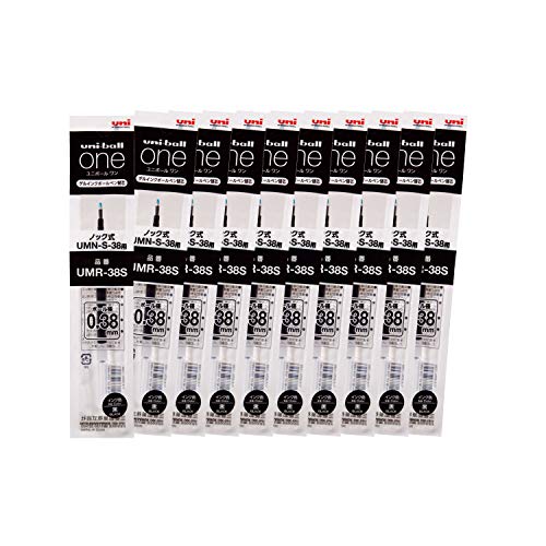 미쓰비시 연필 유니볼원 블랙 UMR38S.24 0.38mm 젤펜 리필심 블랙 단품 이미지 2
