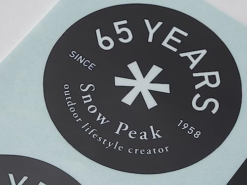 스노우피크 65주년 기념 로고 스티커 세트 NV-065 2개입 이미지 6