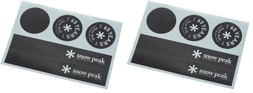 스노우피크 65주년 기념 로고 스티커 세트 NV-065 2개