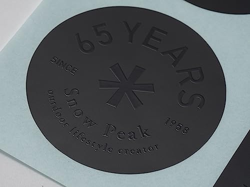 스노우피크 65주년 기념 로고 스티커 세트 NV-065 2개입 이미지 5