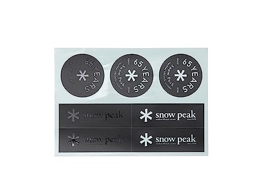 스노우피크 65주년 기념 로고 스티커 세트 NV-065 2개입 이미지 2