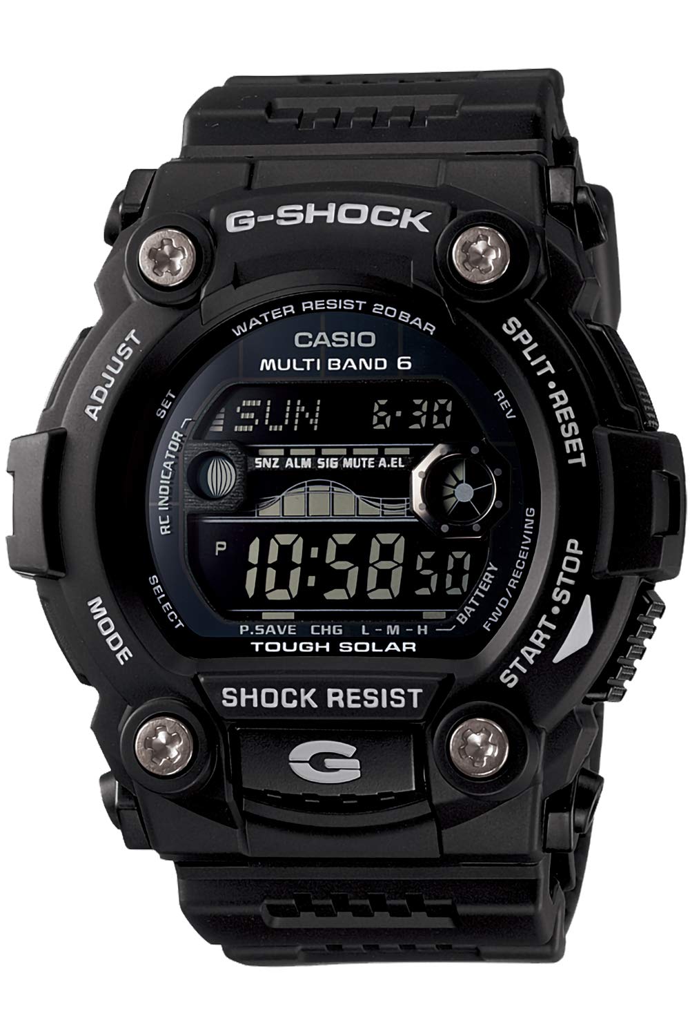 카시오 지샥 GW-7900B-1JF 블랙 전파 솔라 손목시계