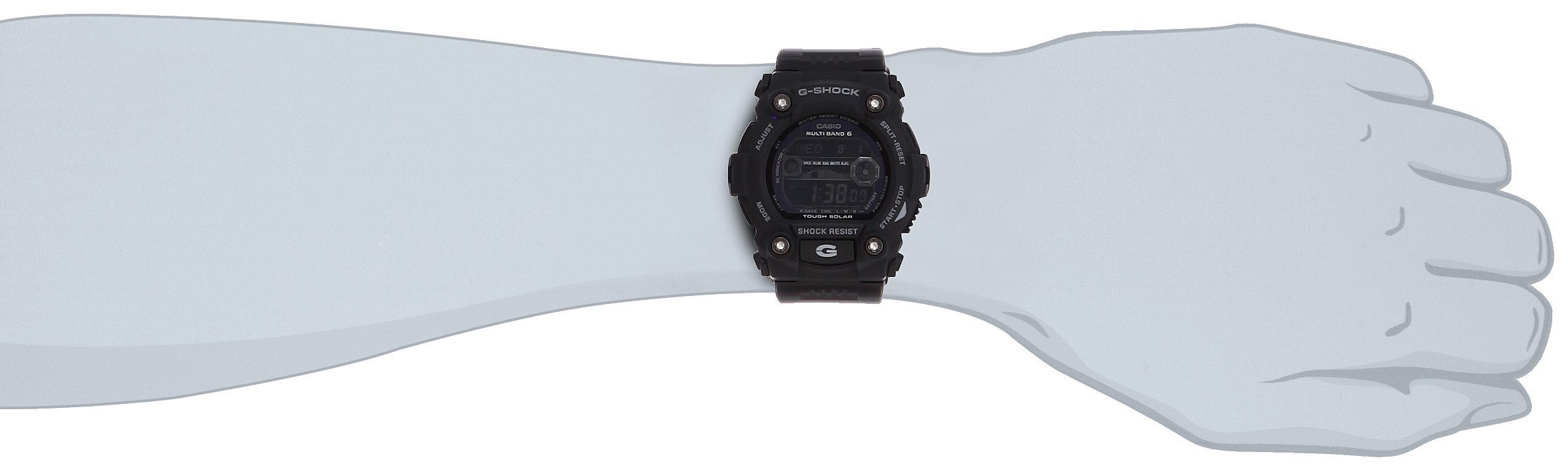 카시오 지샥 GW-7900B-1JF 블랙 전파 솔라 손목시계 이미지 3