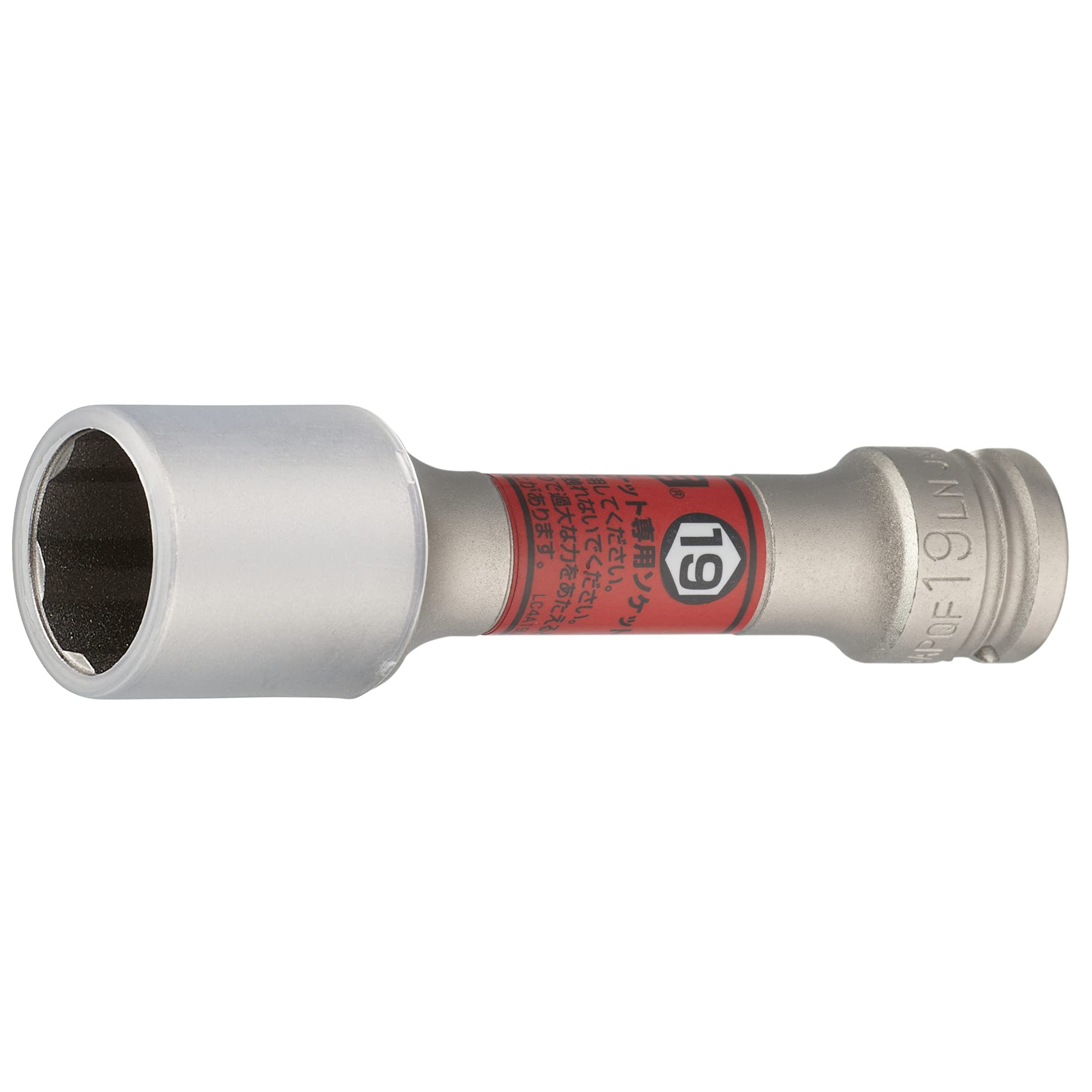 토네 레드 HP3APQF-19LN 19mm 퀵핏 박형 롱 휠너트 소켓 9.5mm
