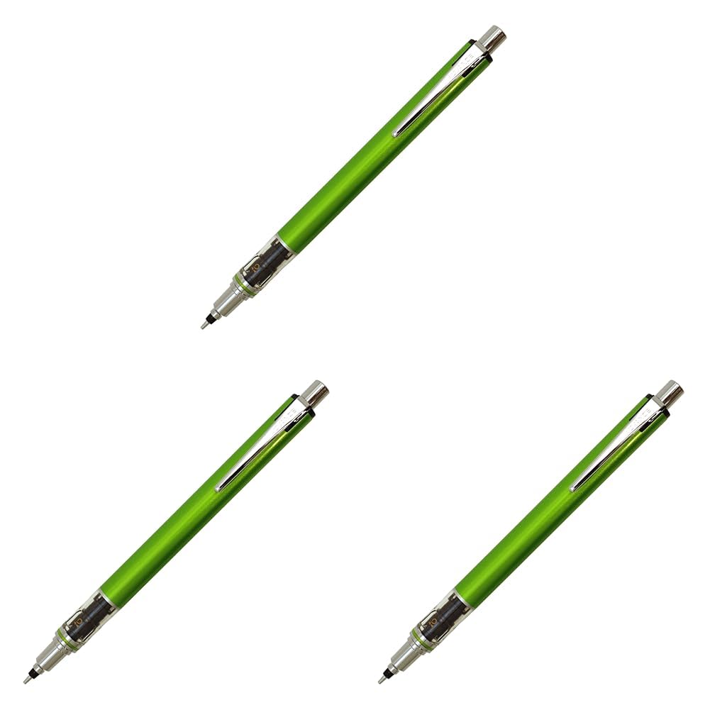 미쓰비시 연필 쿠루토가 어드밴스 라임그린 M55591P.5 0.5mm 0.5mm 3본