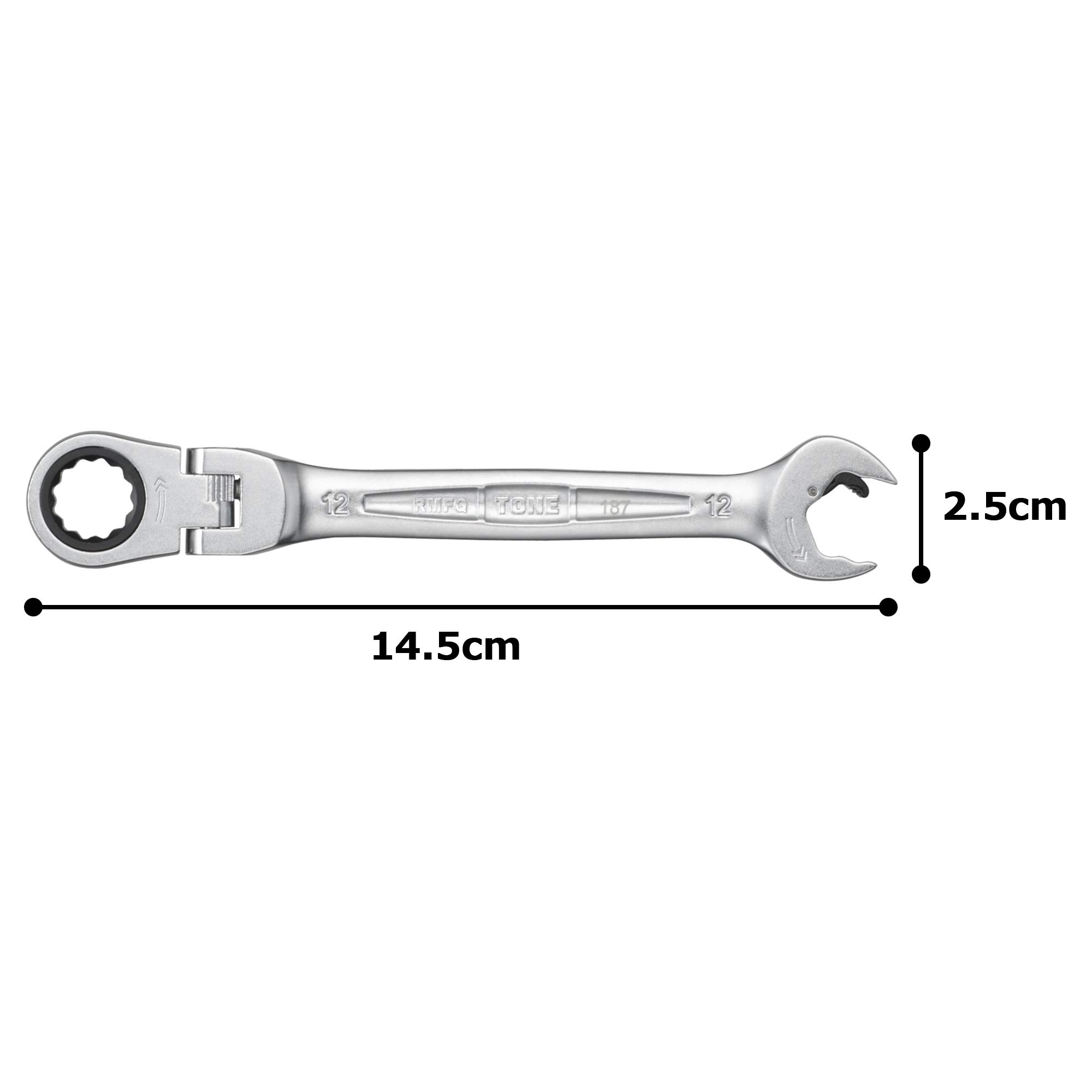 토네 퀵 라쳇 콤비네이션 렌치 RMFQ-12 12mm 이미지 5