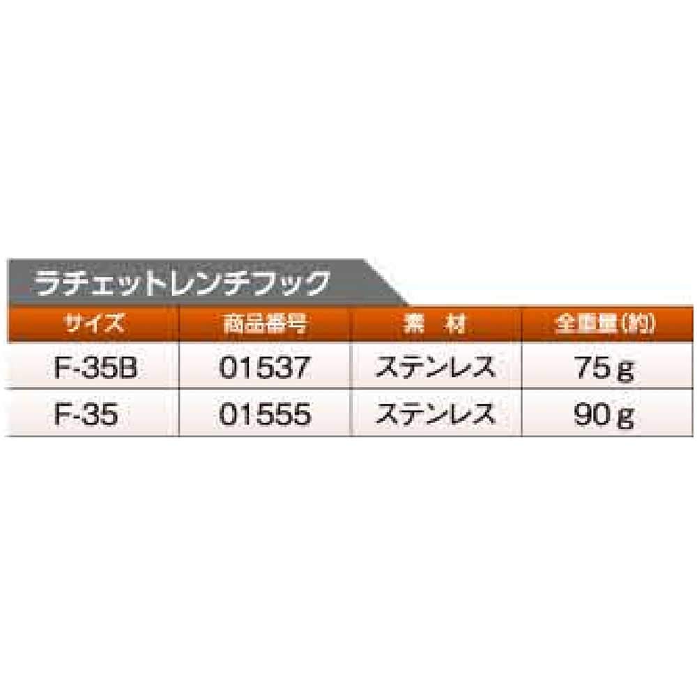 도규 스텐 라쳇 렌치 걸이 F-35-B