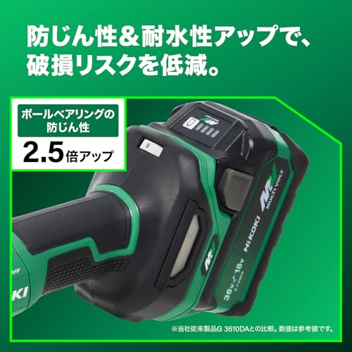 하이코키 G3610DC 2XPCZ 충전식 디스크 그라인더 다이아몬드 커터 세트 이미지 5