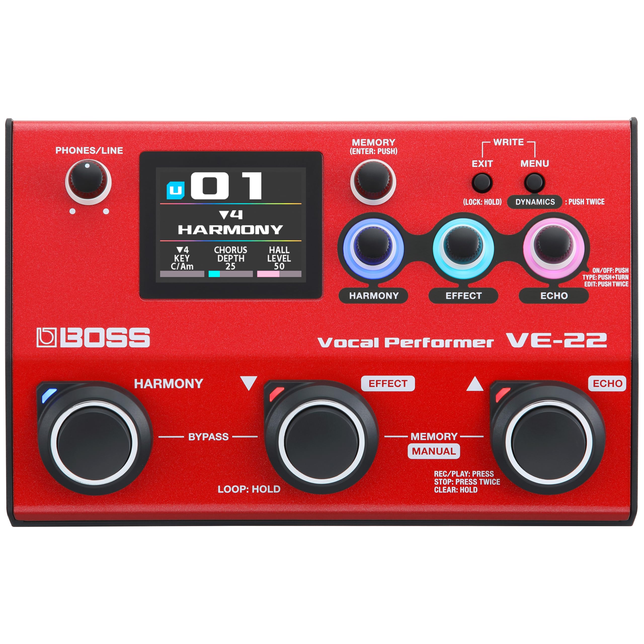 보스 VE-22 보컬 퍼포머 이펙터