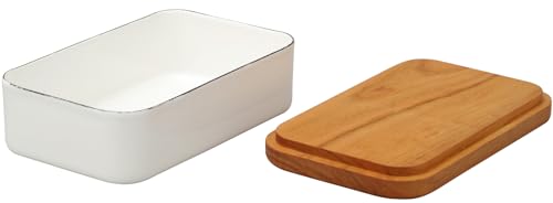 노다호로 버터 케이스 BT-200 200g용 법랑 보관용기 이미지 2
