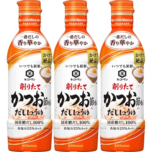 기꼬만 언제나신선 가쓰오부시향 간장 450ml 3개입