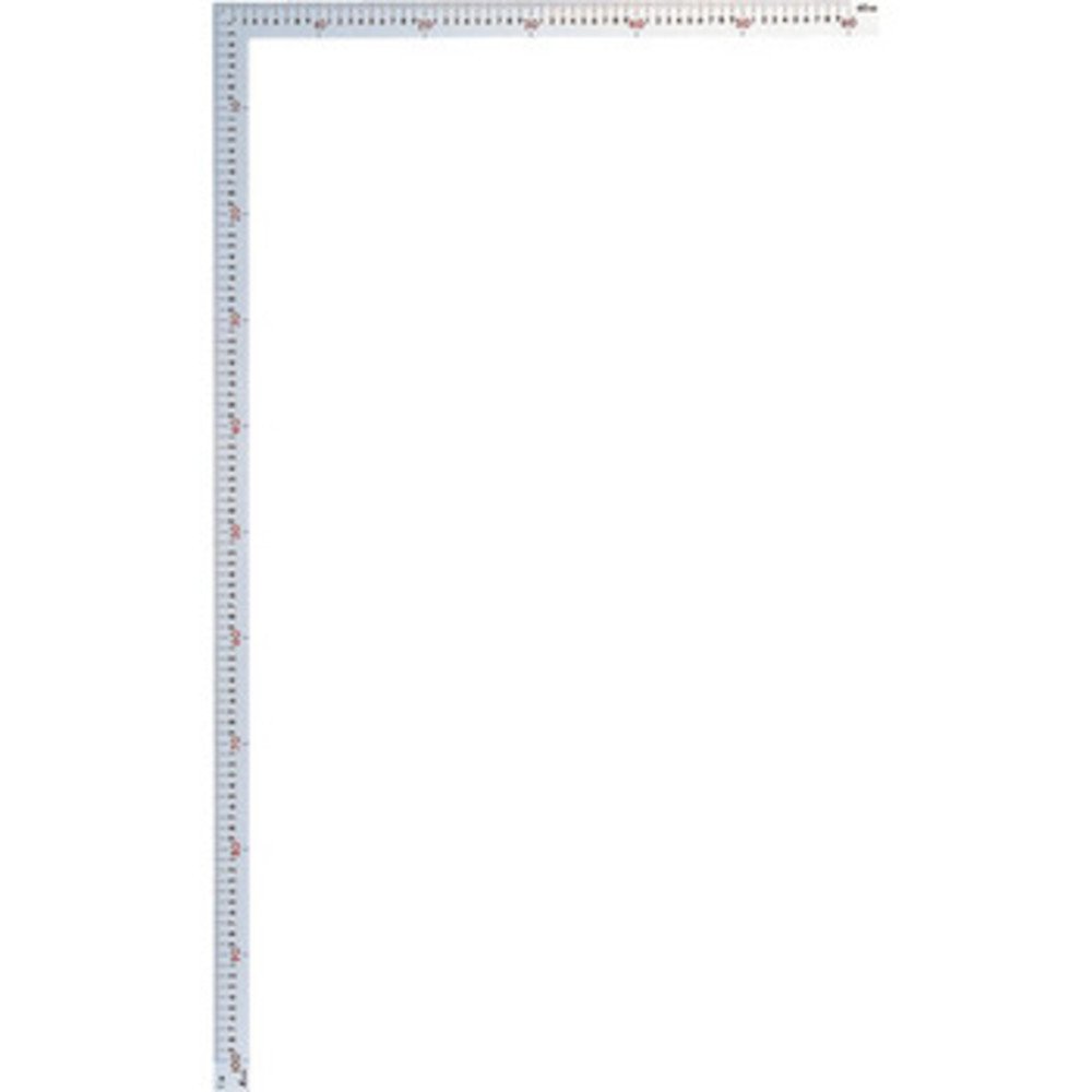 신와 대금 직각자 보급형 63400 1m 60cm 실버 표리동목 적색숫자 이미지 1