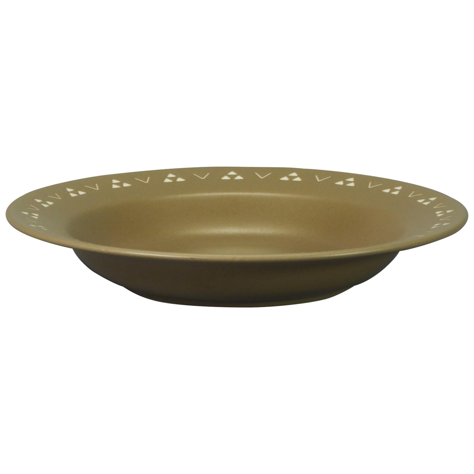 야마카 코몬 우로코몬 YMK83-355 23cm 파스타 카레 접시 Brown 캐주얼 이미지 2