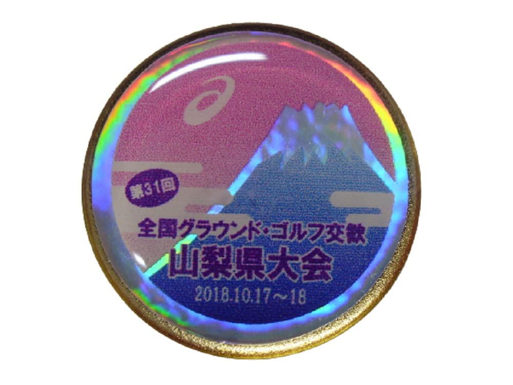 아식스 전국 그라운드골프 교환 야마나시 대회 기념 볼마커 3283A055