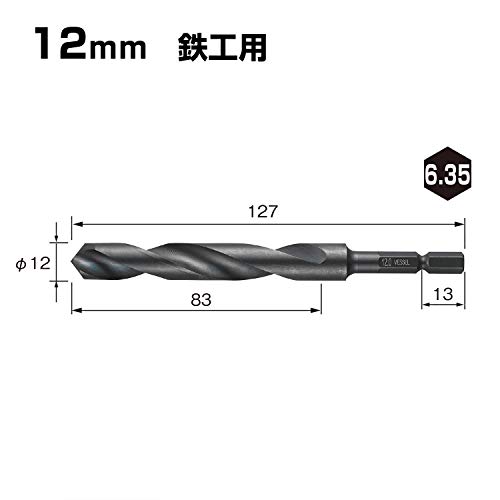 베셀 케사쿠 드릴 비트 12.0mm 철공용 KMD-12.0 이미지 2