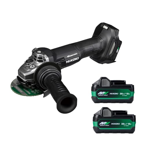 하이코키 G3610DC 블랙 100mm 충전 디스크 그라인더 36V 배터리2개 충전기