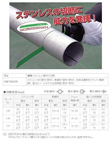 하이코키 곡선형 세이버 톱날 No.147 250mm 레시프로 톱날 2개입 이미지 3