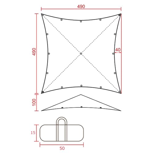 텐트마크 디자인 아오조라 타프2 TM-19B01 500x490cm 렉타타프 이미지 2