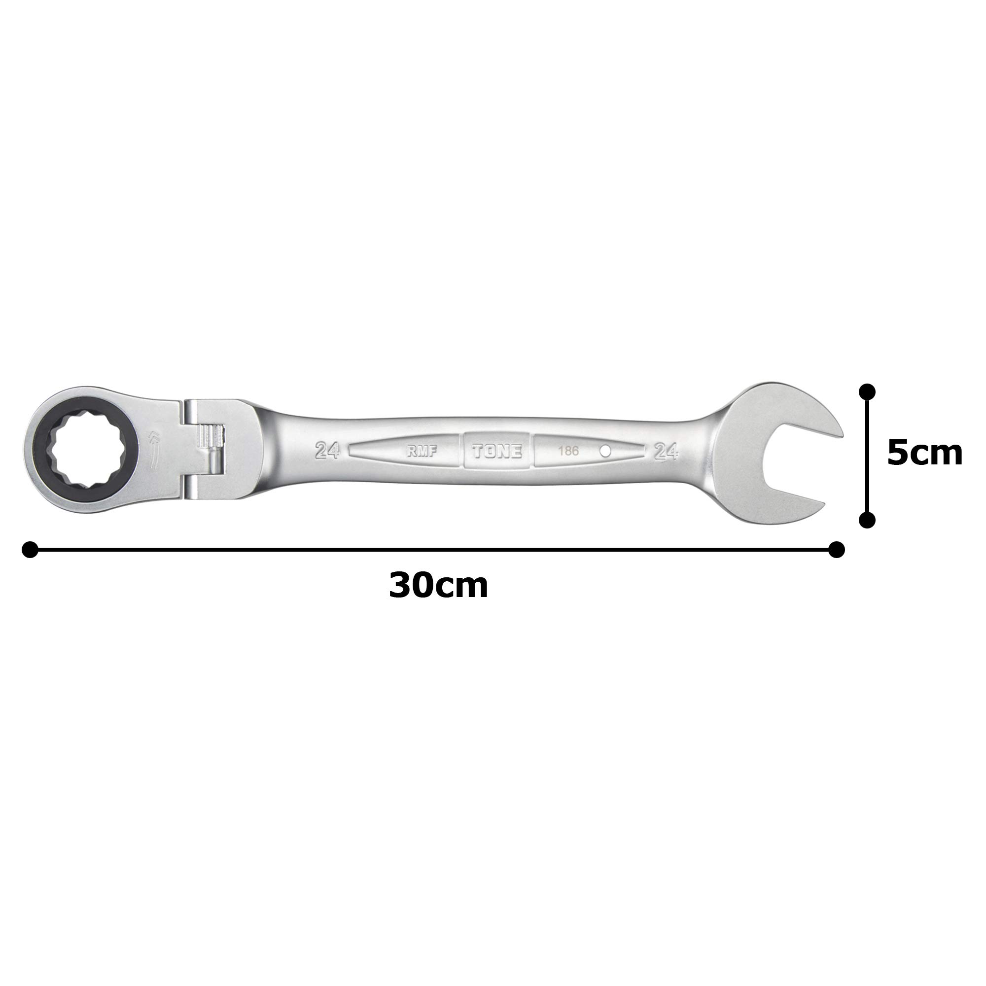 토네 RMF-24 24mm 플렉시블 라쳇 콤비네이션 렌치 이미지 5