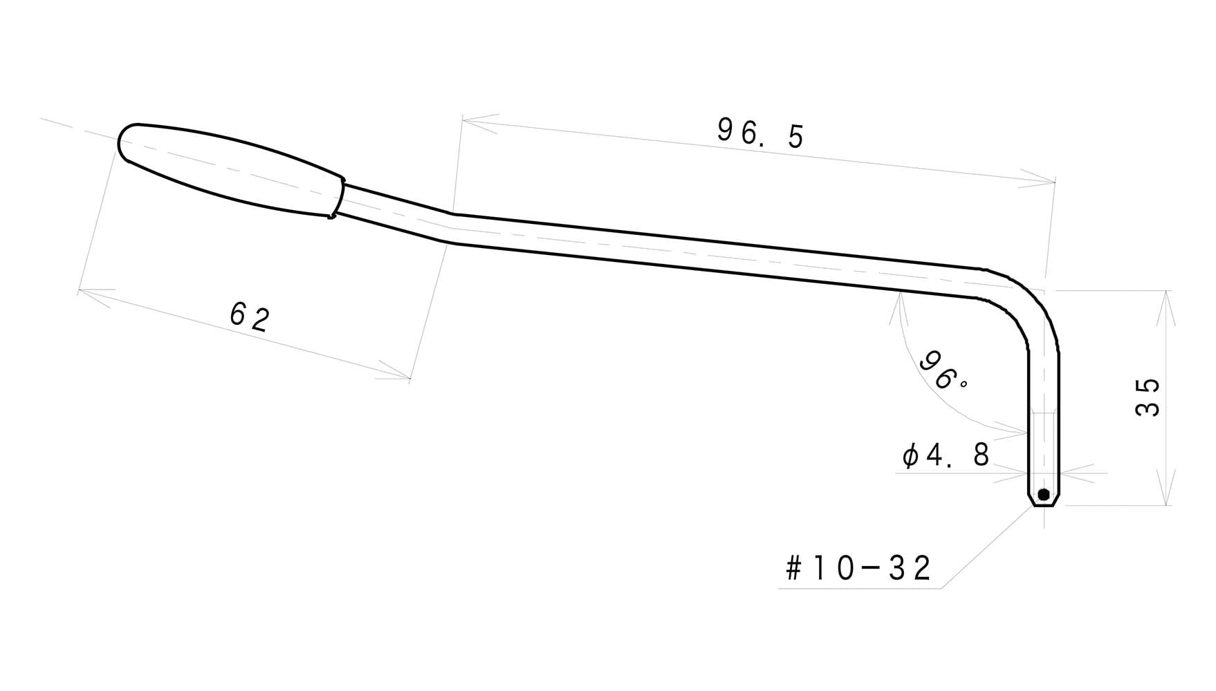 고토 골드 B2-GG 트레몰로 암 4.8mm 인치 규격 PB-2G/D φ4.8 나사식 이미지 2