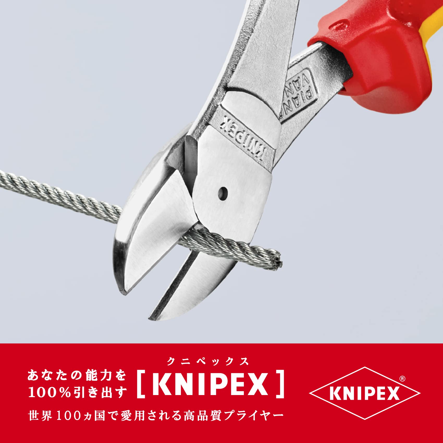 크니펙스 7406-200 절연 강력 사선 니퍼 1000V 이미지 4