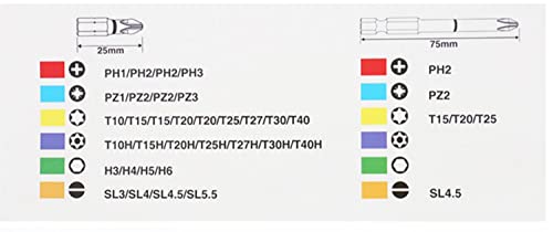 마키타 B-55697 43종 임팩트 드라이버 비트 소켓 세트 육각축 6.35mm 케이스 이미지 6