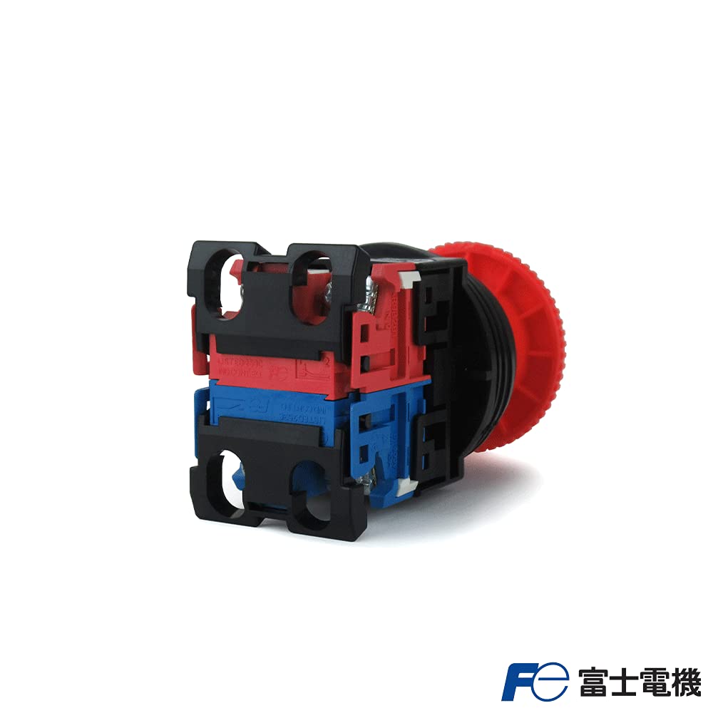 후지전기 AR30V2R-11R 40mm 비상정지 푸시버튼 스위치 푸시락 대형 화이트 이미지 3