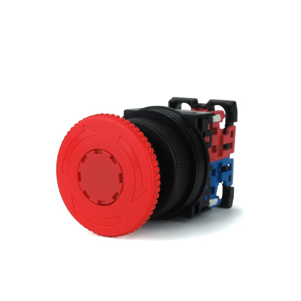 후지전기 AR30V2R-11R 40mm 비상정지 푸시버튼 스위치 푸시락 대형 화이트