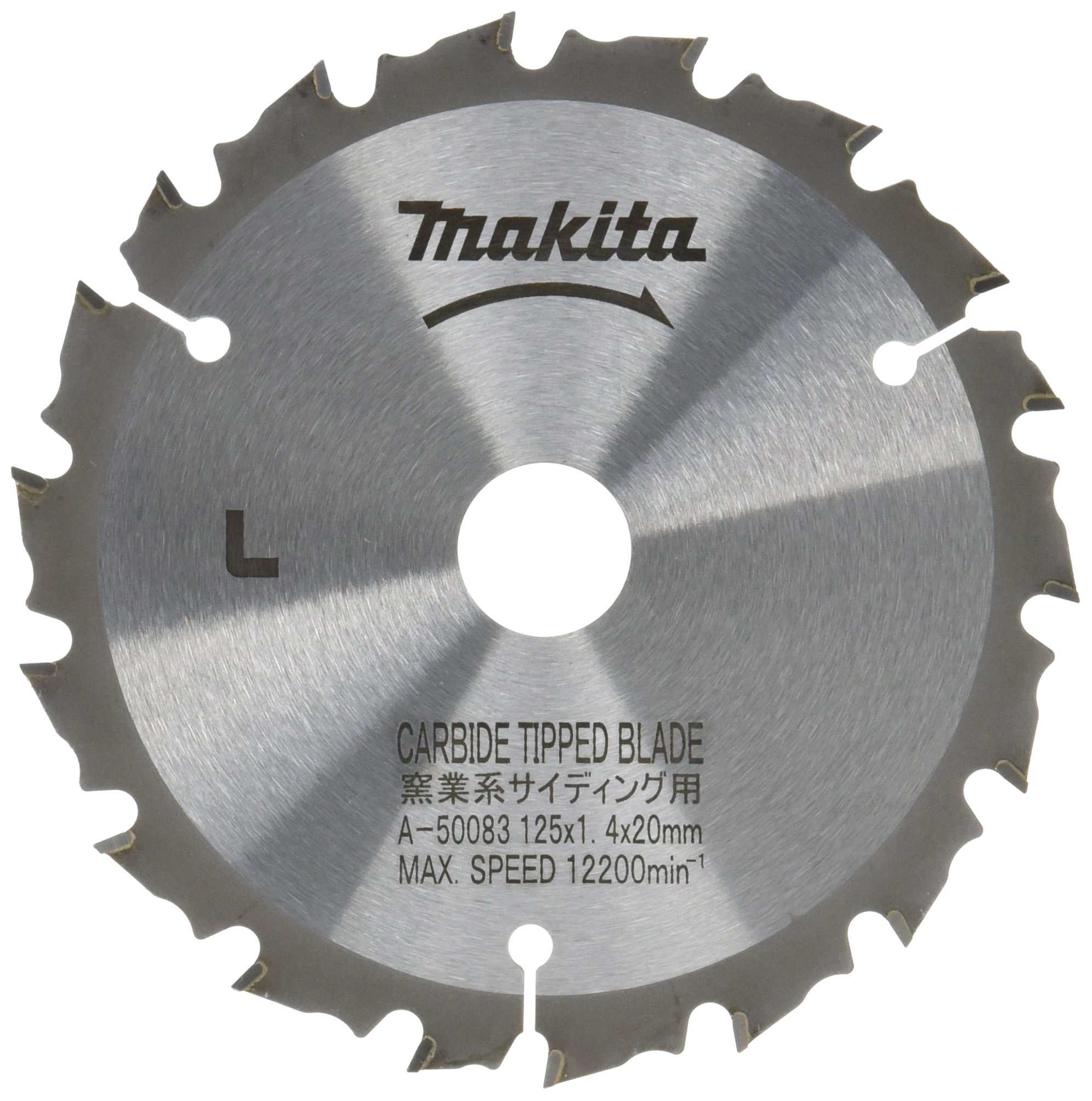 마키타 A-50083 125mm 경질 사이딩용 팁쏘 18T