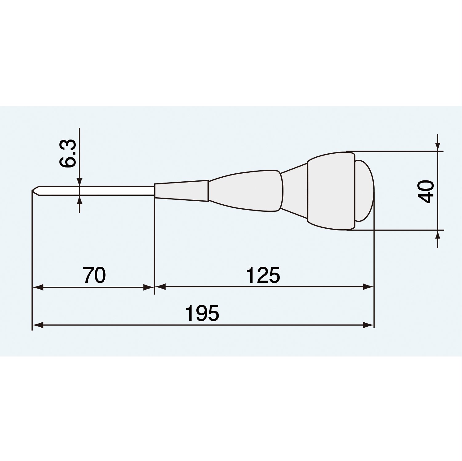 엔지니어 마스터 그립 드라이버 DG-09 일자 6mm - 6.0 1.0 이미지 2