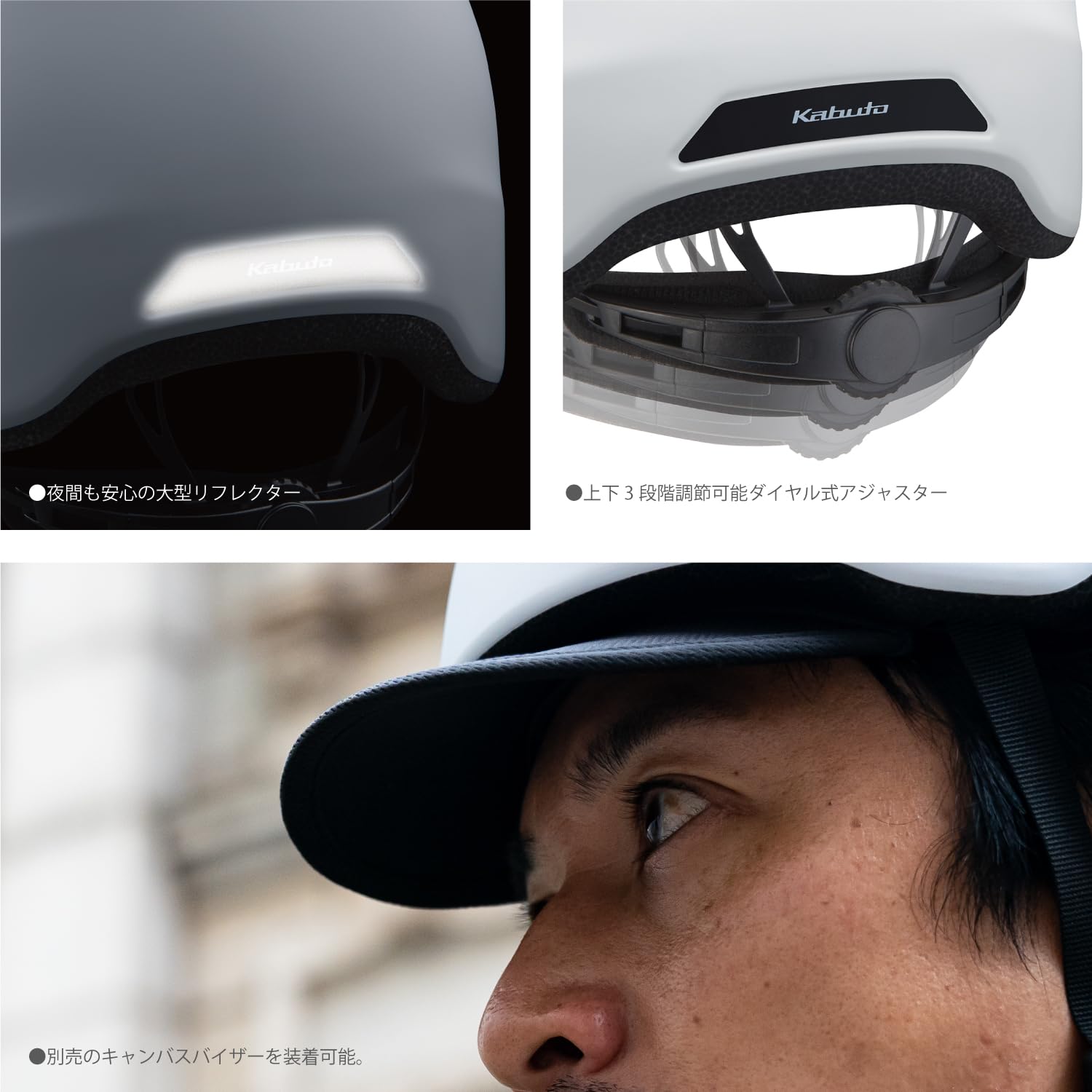 카부토 캔버스 크로스 매트올리브 M/L 자전거 헬멧 이미지 5