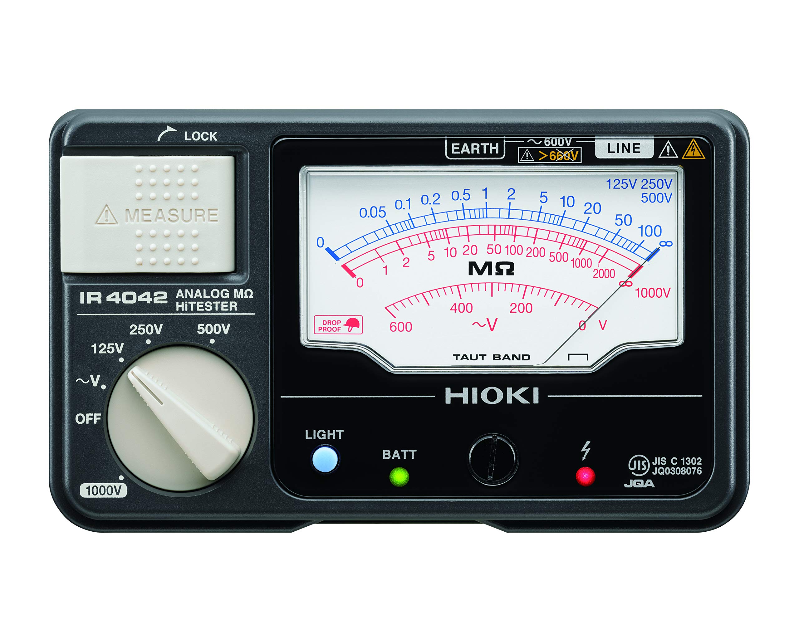 하이오키 IR4042-11 125V-1000V 절연저항계 4레인지 스위치리드세트 이미지 2