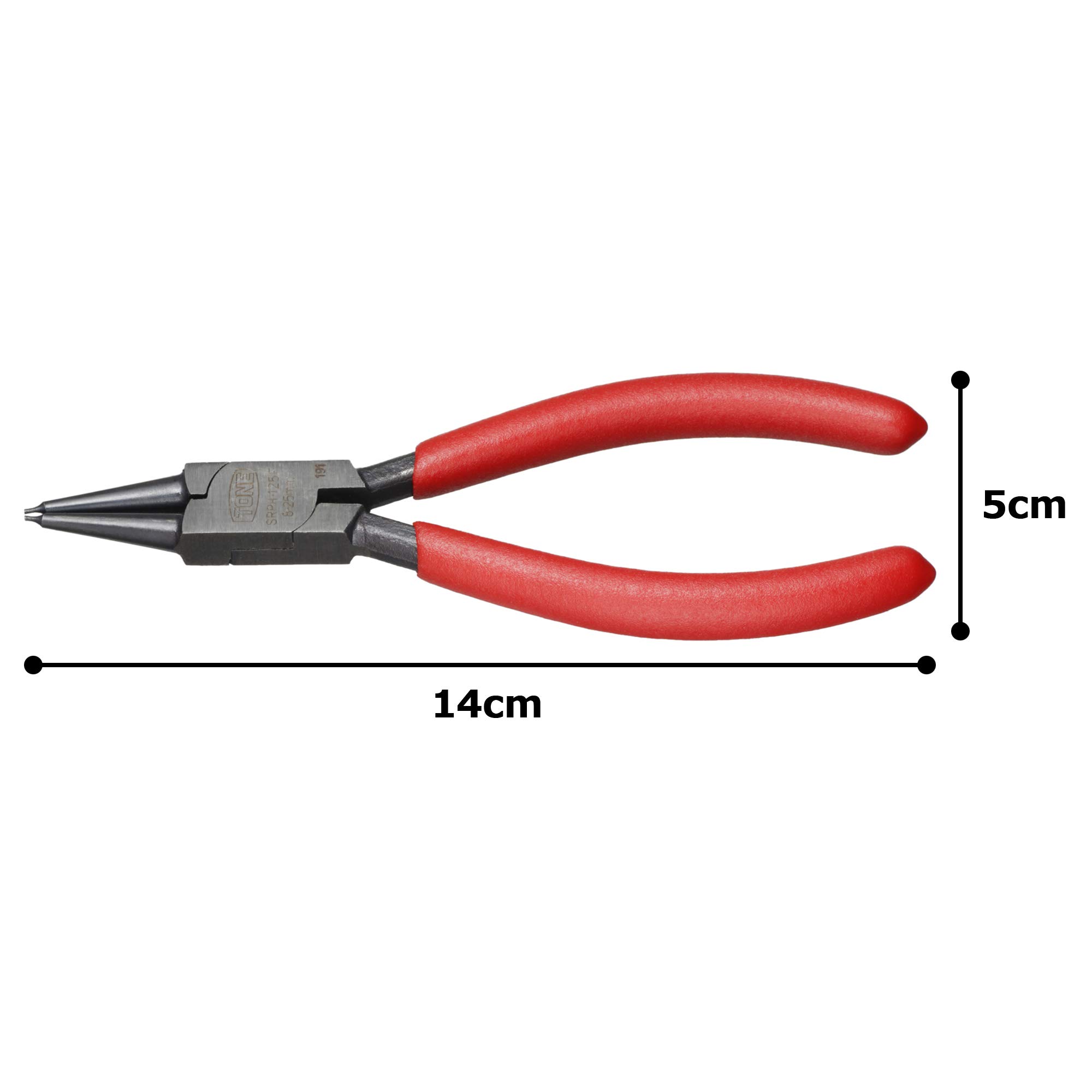 토네 스트레이트형 스냅링 플라이어 SRPH-125F 8-25mm 구멍용 이미지 2