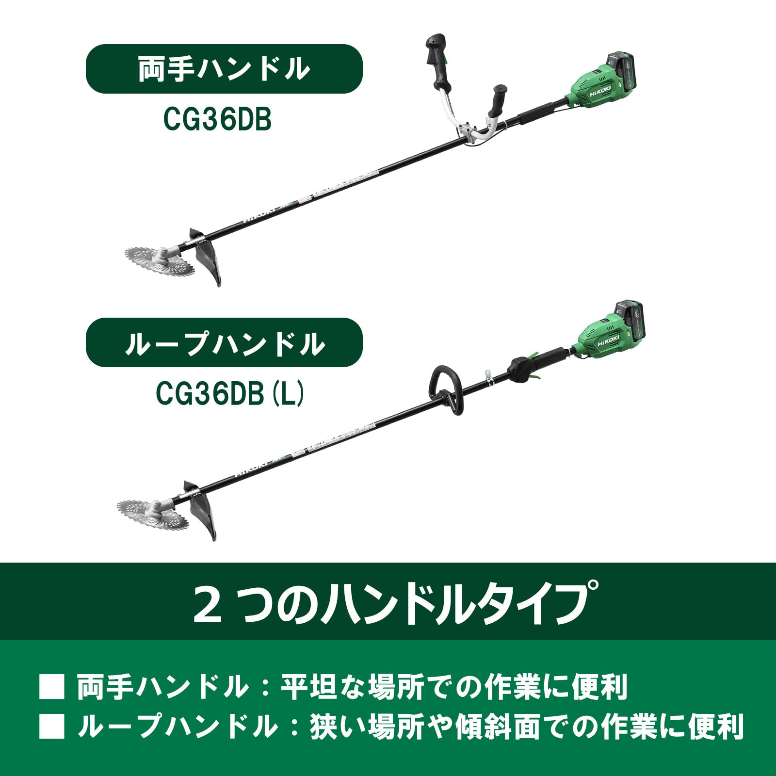 하이코키 CG36DB WPZ 36V 충전식 예초기 나일론커터 비산방지커버세트 이미지 6