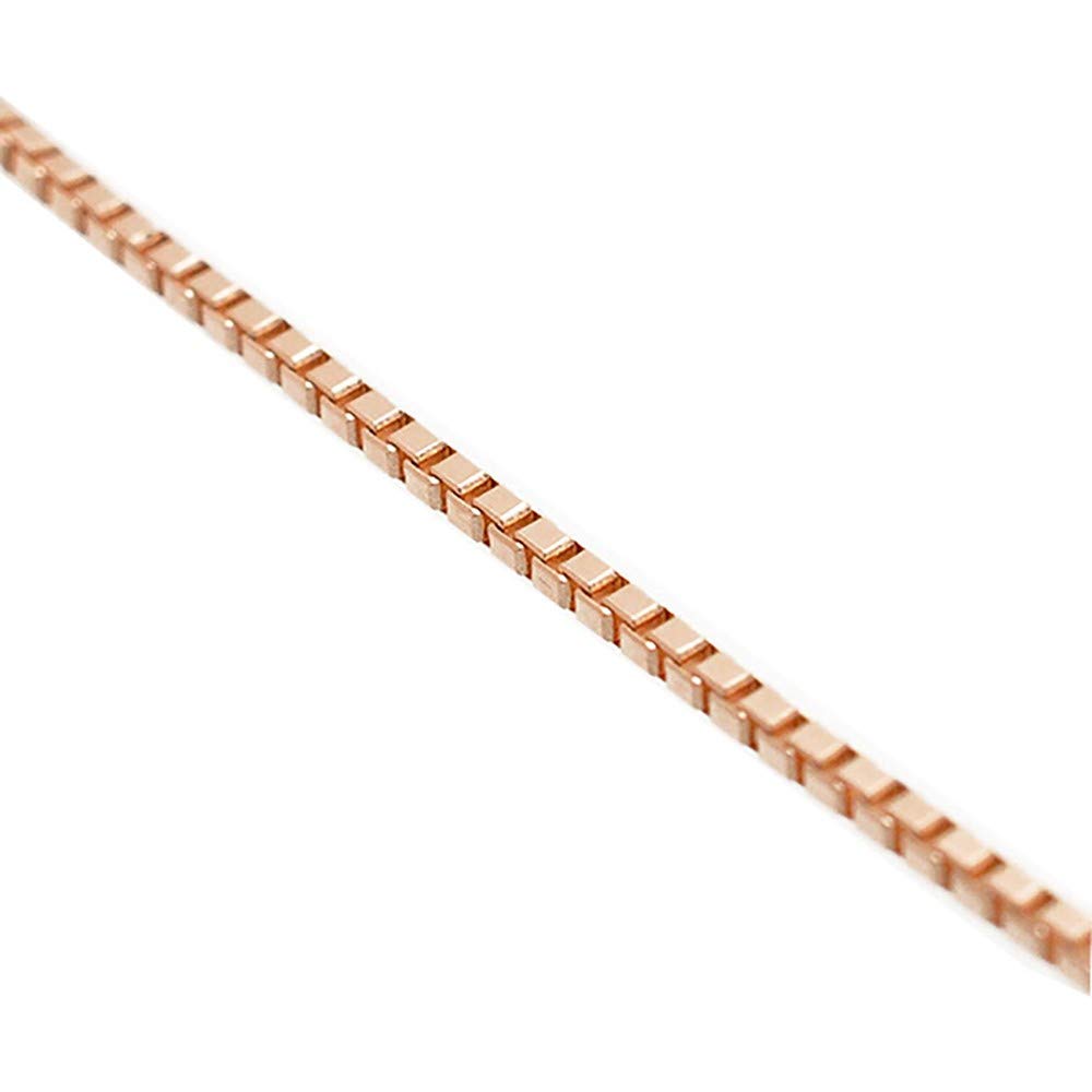 교세라 베네치안 체인 목걸이 폭 1.0mm 45cm K18 핑크골드 이미지 3