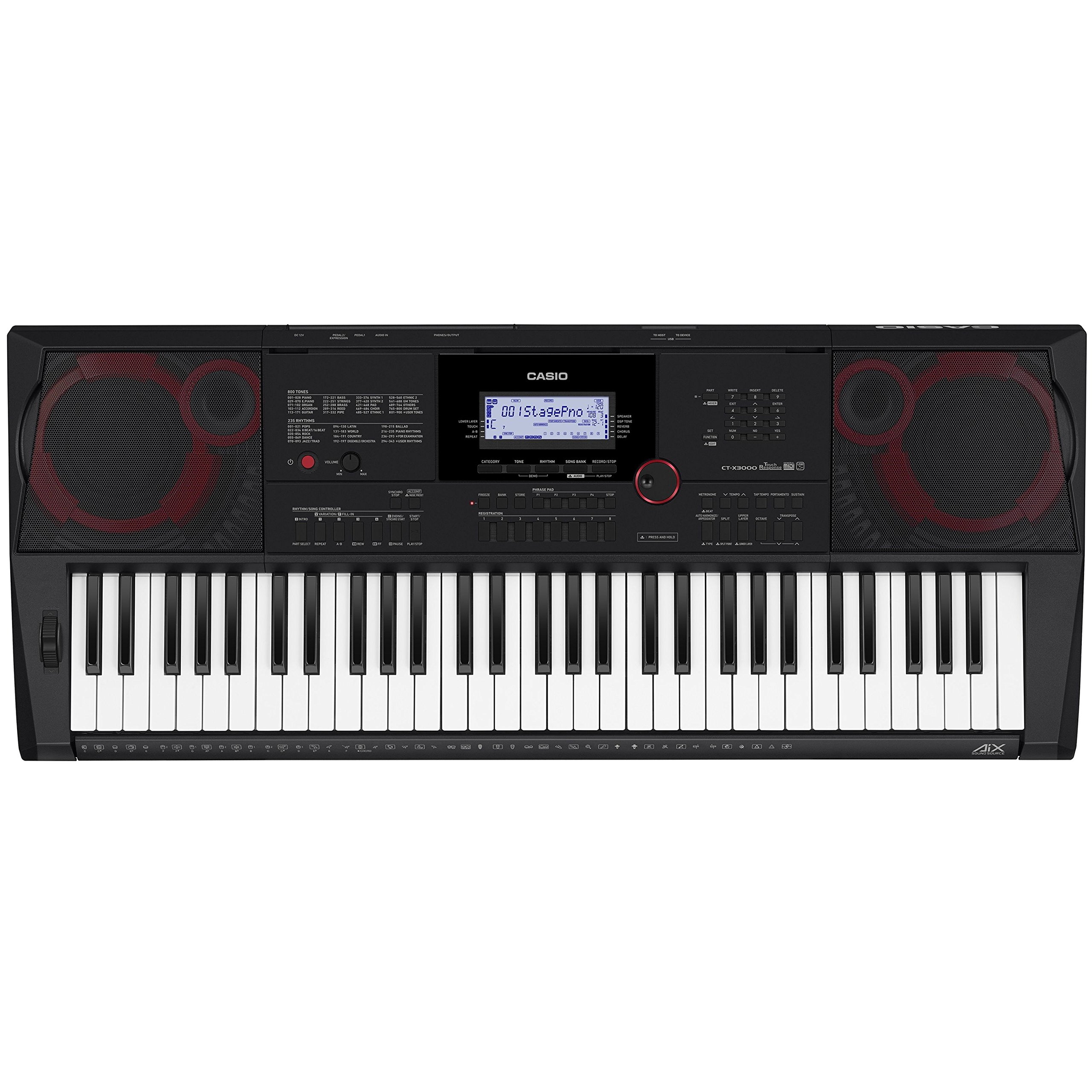 카시오 카시오톤 CT-X3000 61건반 전자키보드 6W 6W