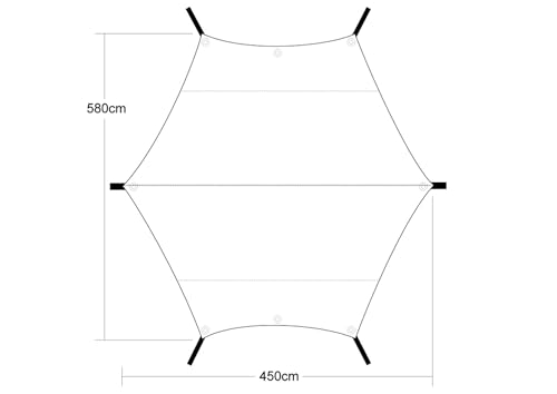 텐트마크 디자인 타키비 타프 TC 커넥트 헥사 덕그린 이미지 2