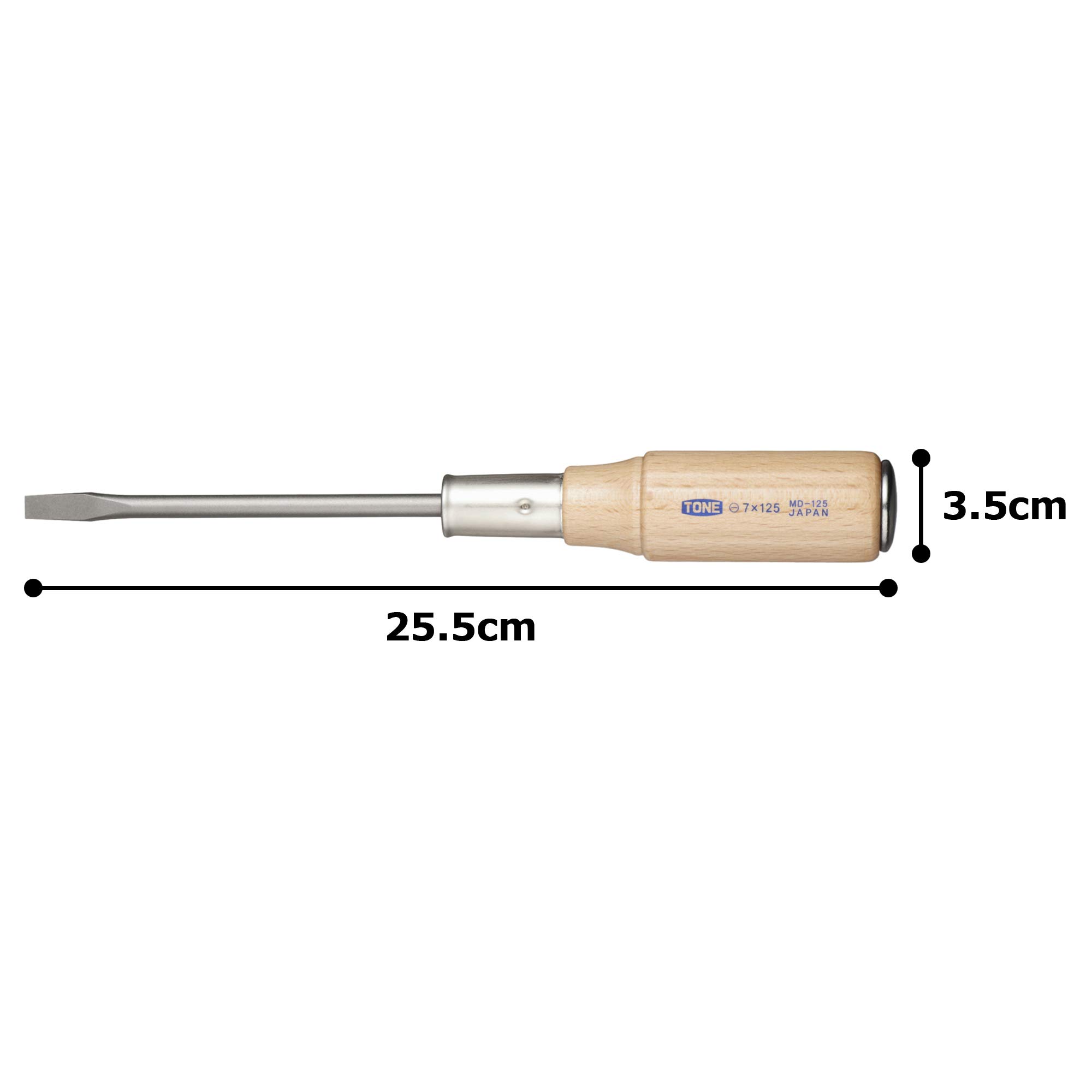 토네 MD-125 0.9x7.0mm 관통형 일자 드라이버 이미지 3