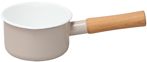 노다호로 쿠르르 베이지 12cm 밀크팬 CL-12MBE 법랑 가스전용