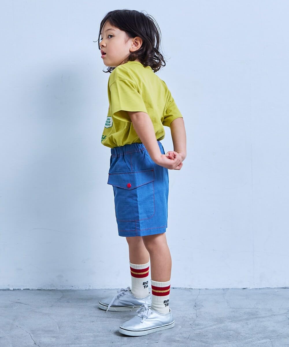 마키즈 COTTON from U.S.A 프린트 반팔 티셔츠 Ｂ９０블랙 80 이미지 5