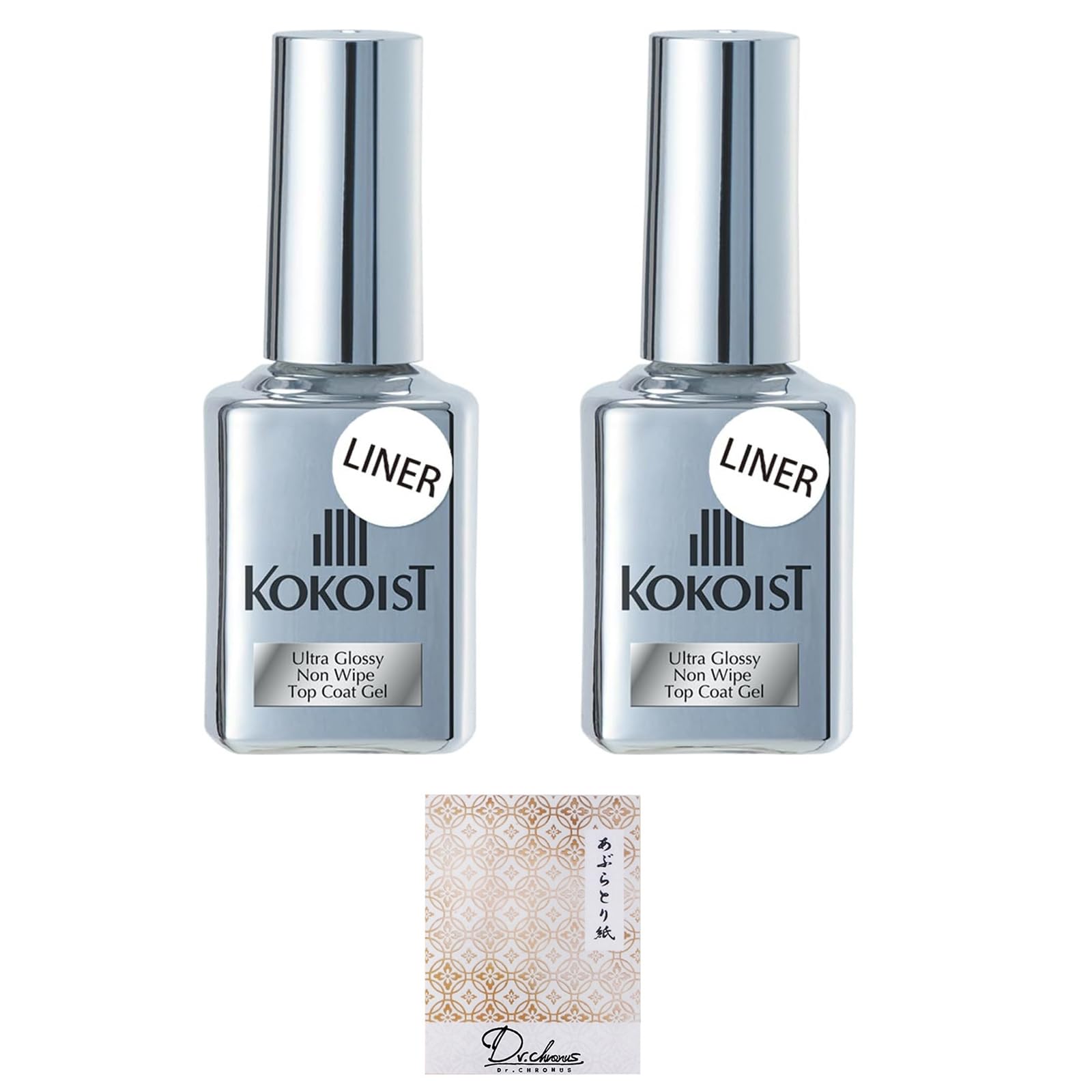코코이스트 울트라 글로시 논와이프 라이너 15ml 2개입 젤네일 탑젤