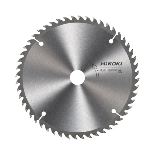 하이코키 0023-0561 165mm 원형톱날 팁쏘 목재용 52날 12개입 이미지 2