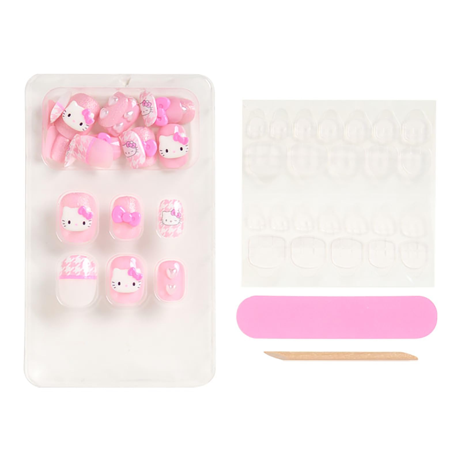 산리오 I Love Hello Kitty 헬로키티 882712 네일 팁 네일팁 핑크 이미지 2