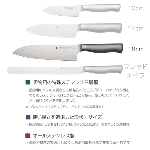 소리야나기 키친나이프 18cm 산토쿠식도 올스테인리스 식기세척기사용 이미지 7