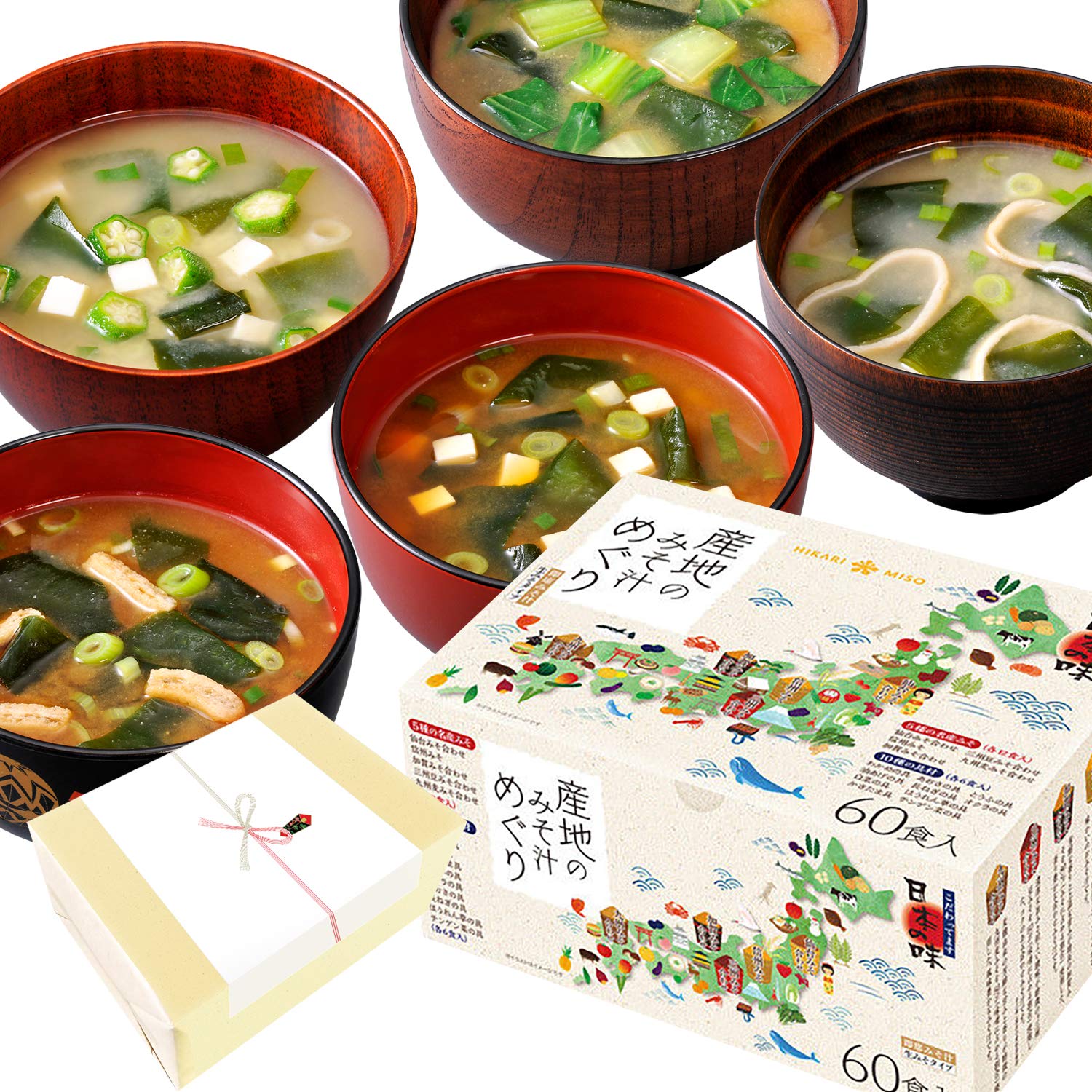 히카리미소 산지 미소된장국 60식 선물세트