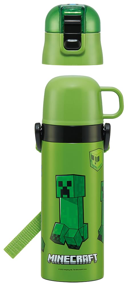 스케이터 Minecraft 2WAY 470ml/430ml 어린이 보온보냉 물통 이미지 6